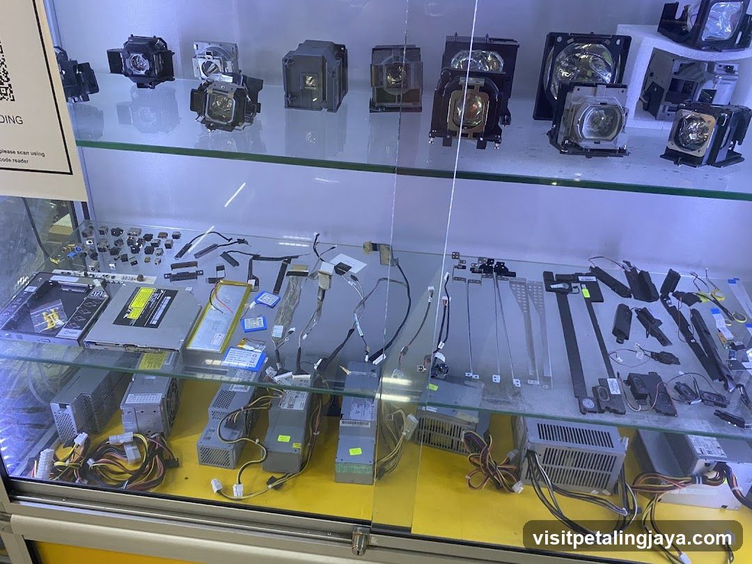 Electronics Parts Display Case