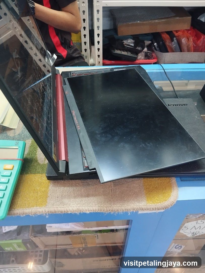 Laptop Display Repair Shop Interior