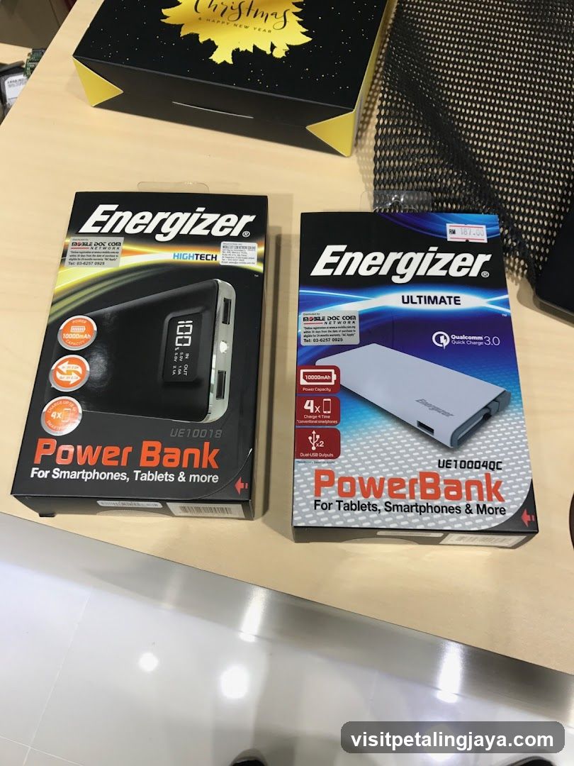 Energizer Power Bank Products Display