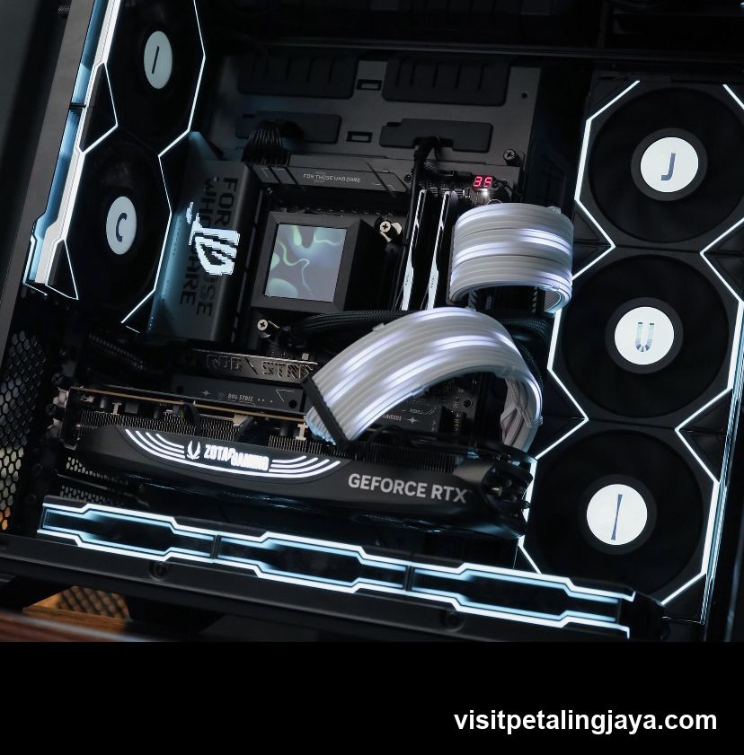 PC Interior with RGB Lighting