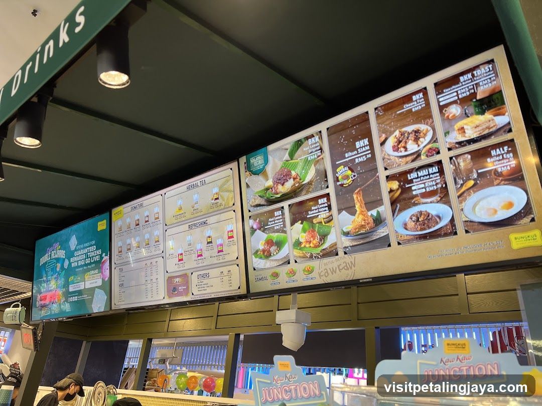 Kau Kau Junction Menu Board