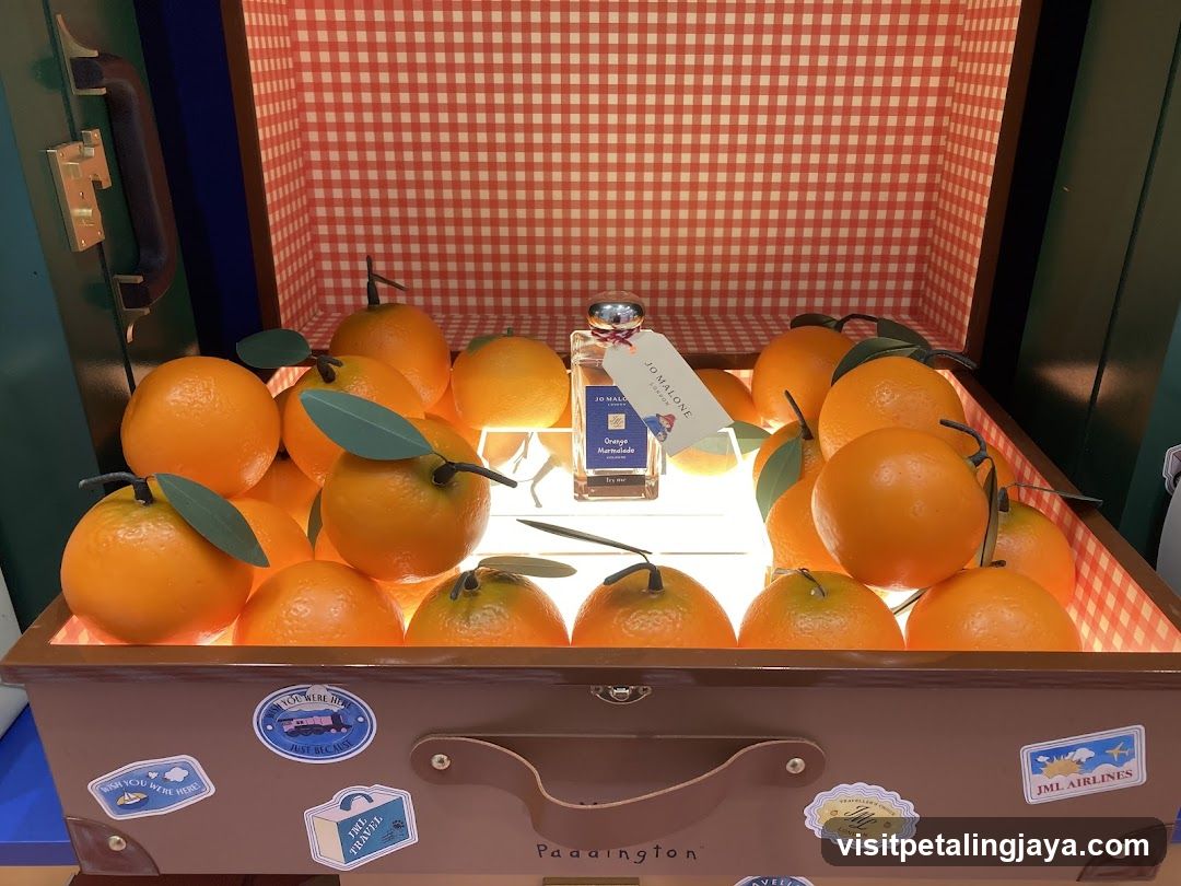 Perfume Display in Suitcase