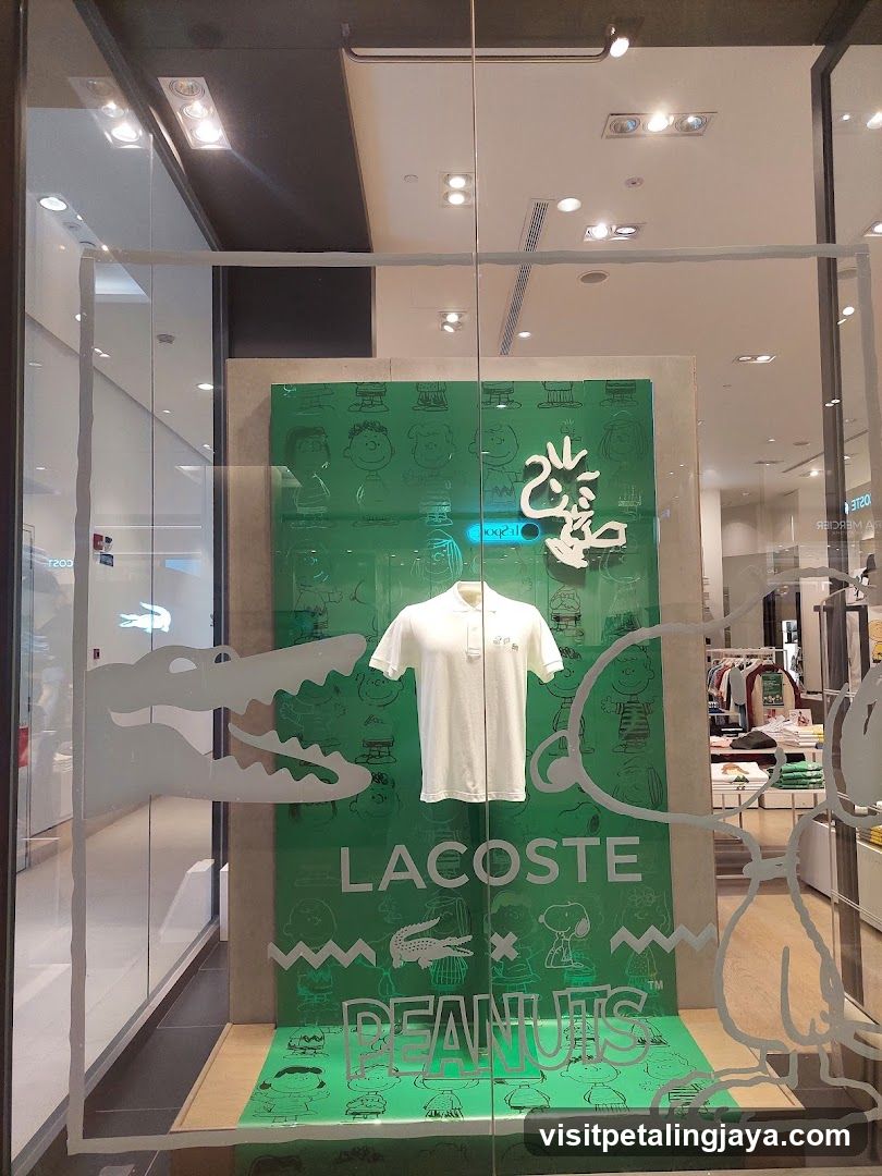Lacoste x Peanuts Storefront Display