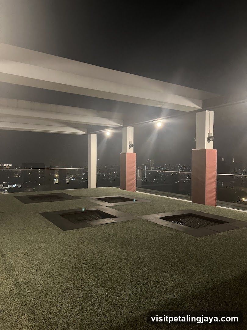 Rooftop Night Scene