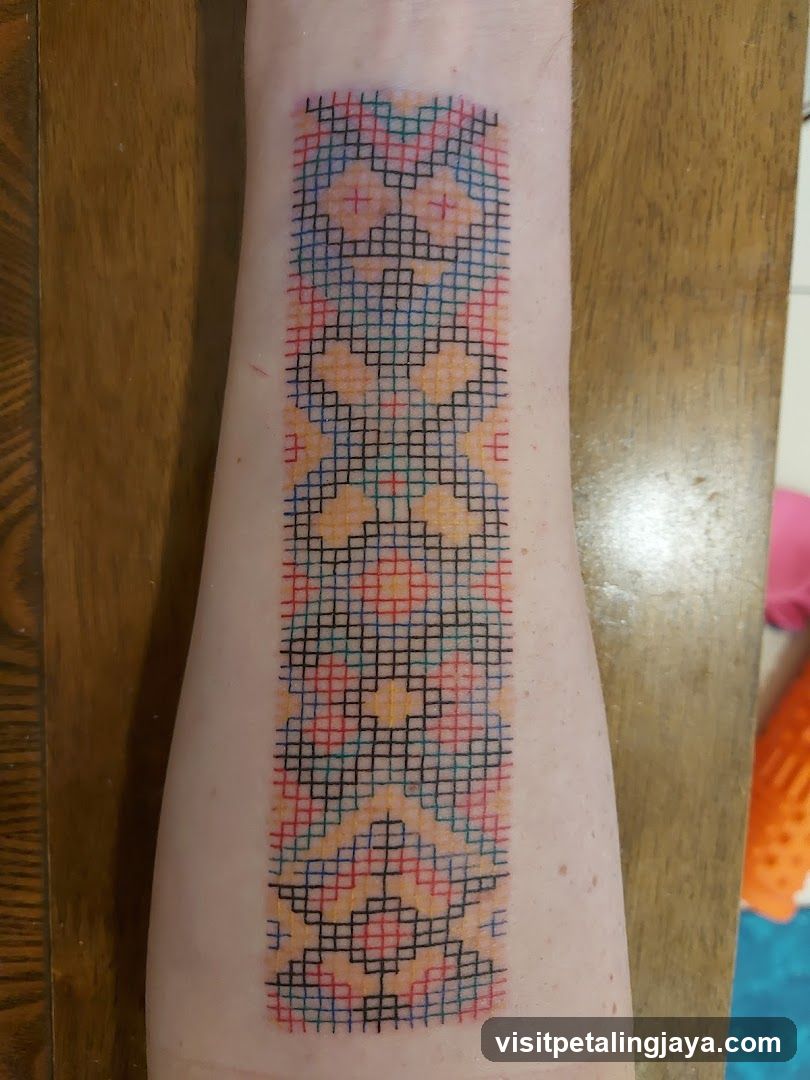 Patterned Tape on Arm