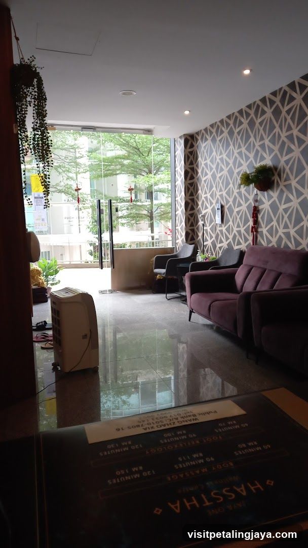 Interior Lounge Area with Menu Display