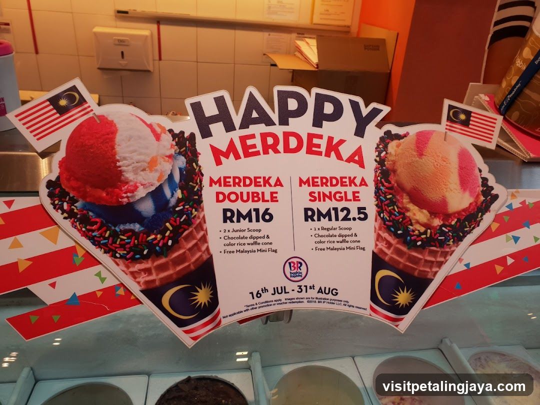 Happy Merdeka Ice Cream Display