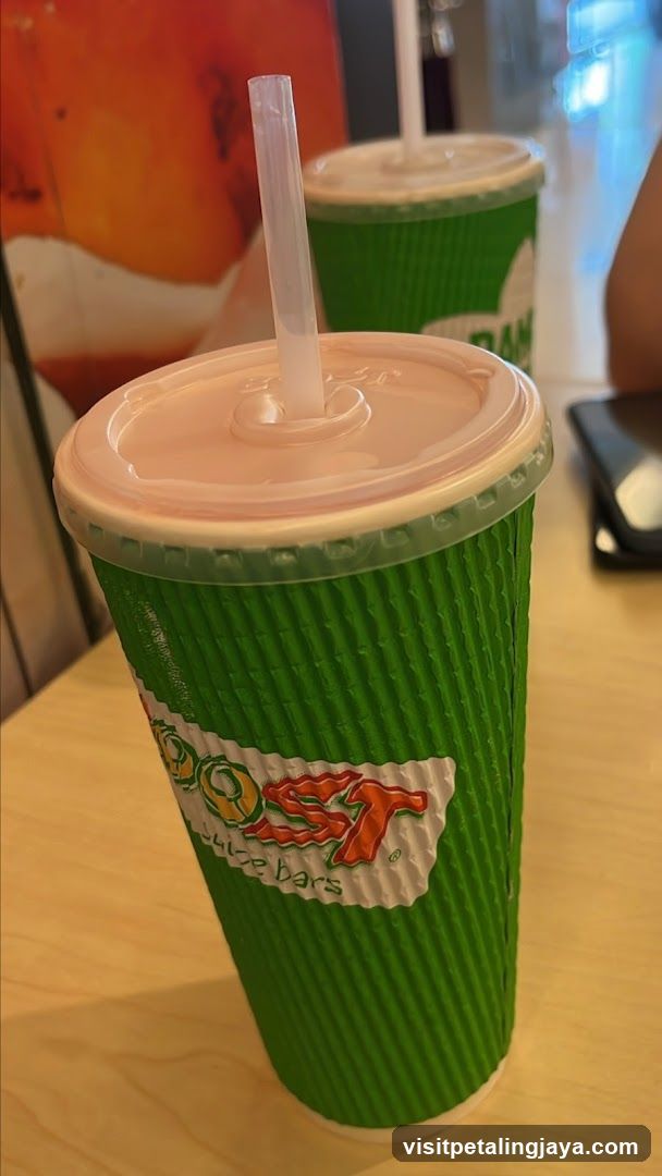 Boost Juice Cups on Table