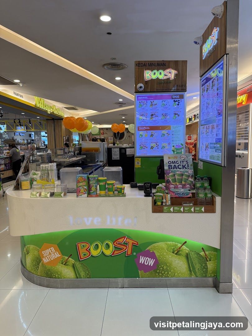 Boost Juice Kiosk Interior