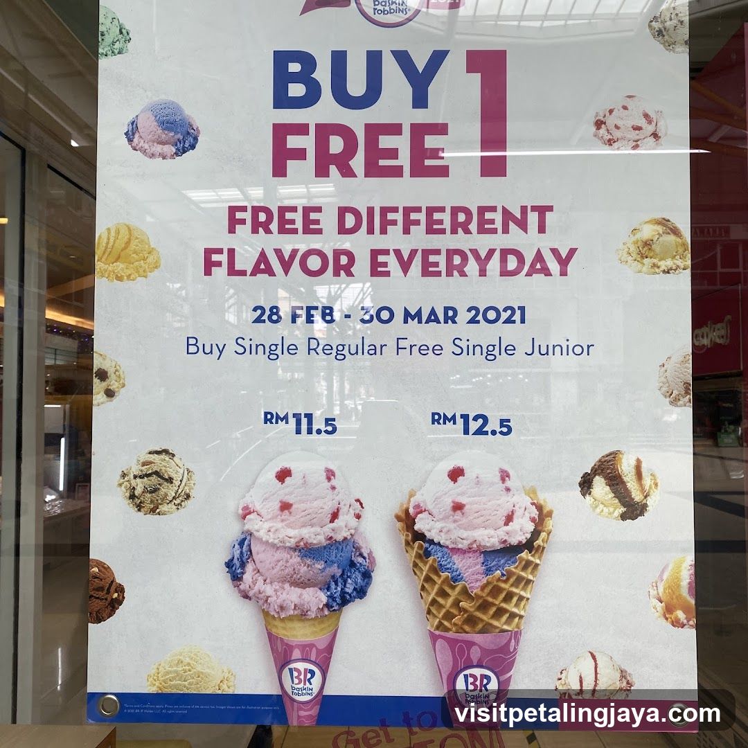 Baskin Robbins Buy 1 Free Ad