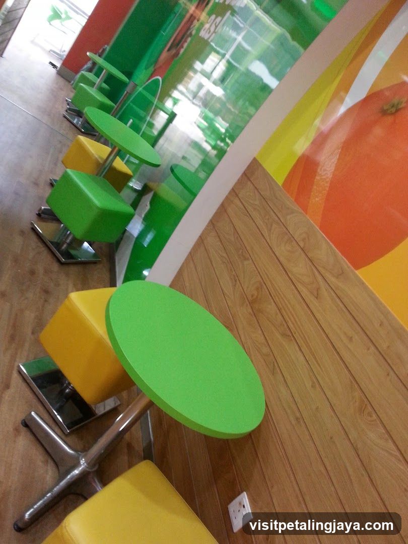 Colorful Cafe Interior
