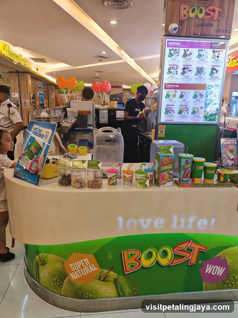 Boost Juice Counter Interior