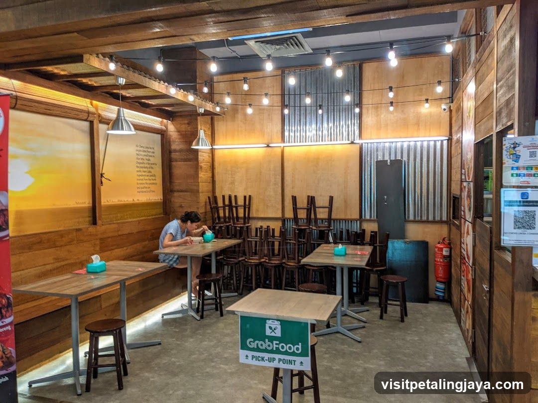 Interior of a casual dining space