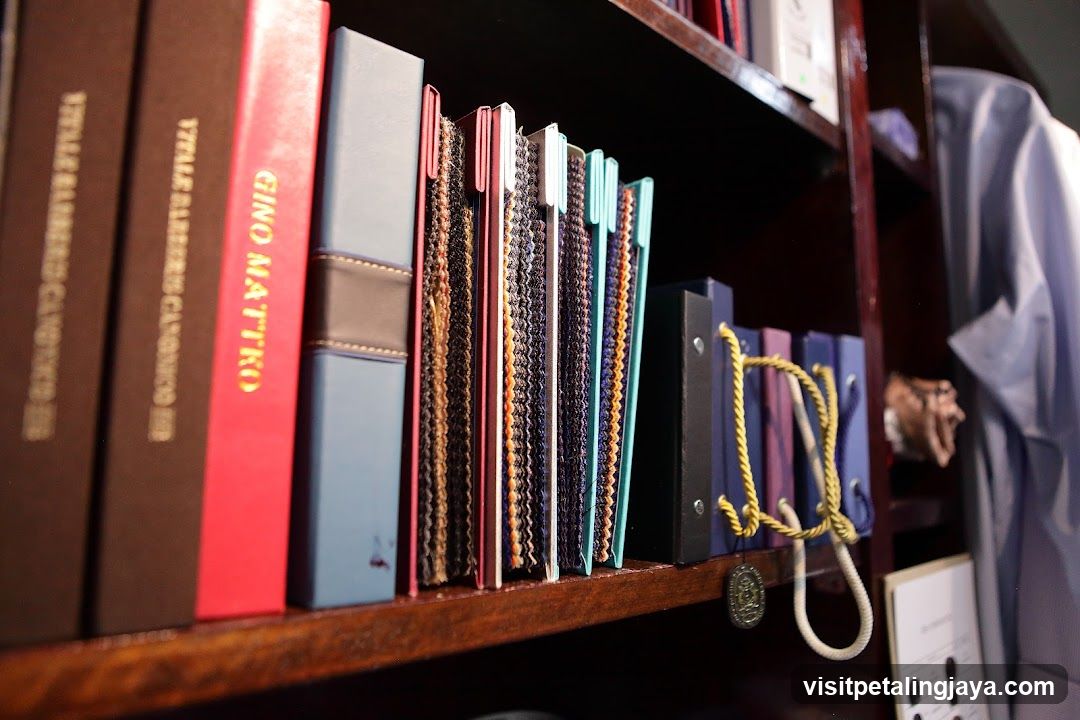 Bookshelf with Leather Journals and Books