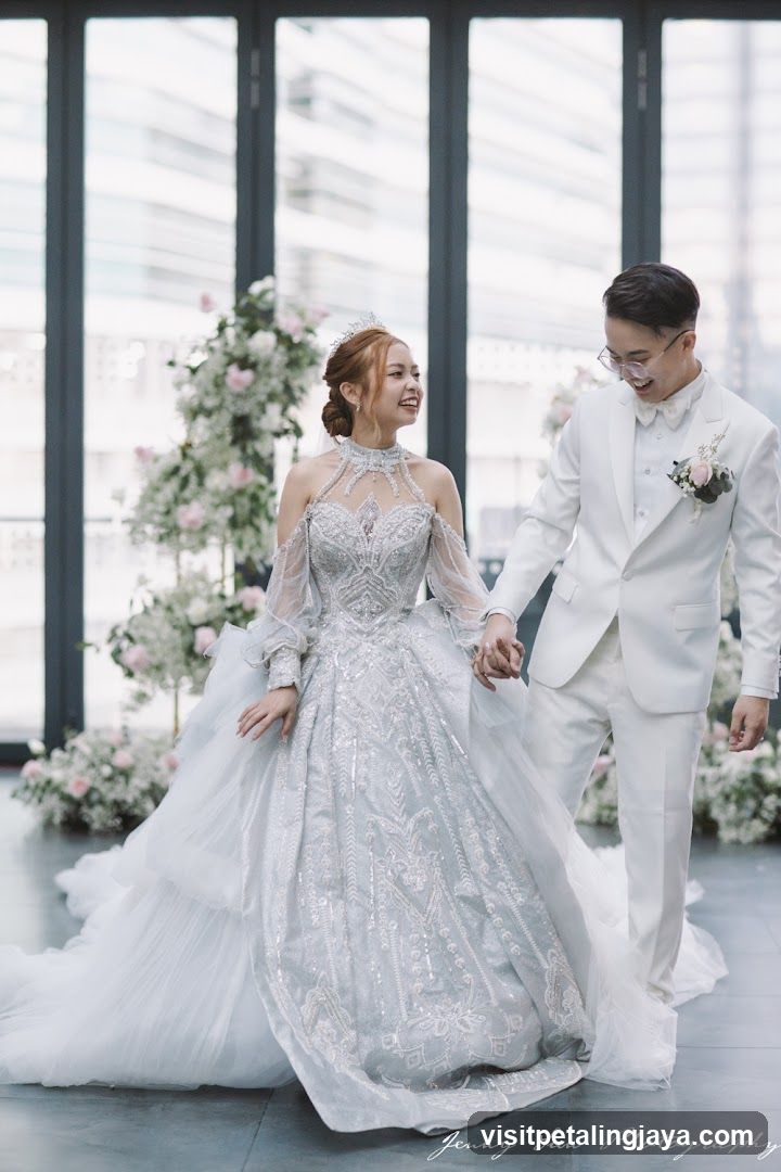 Wedding Couple in Elegant Attire