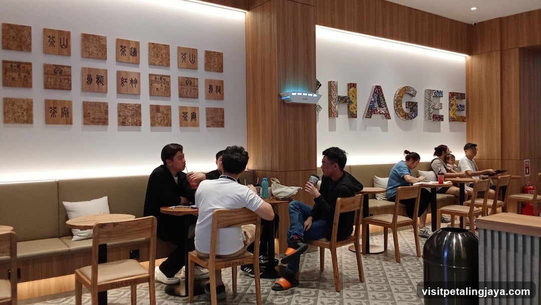 Interior of a modern café or lounge space