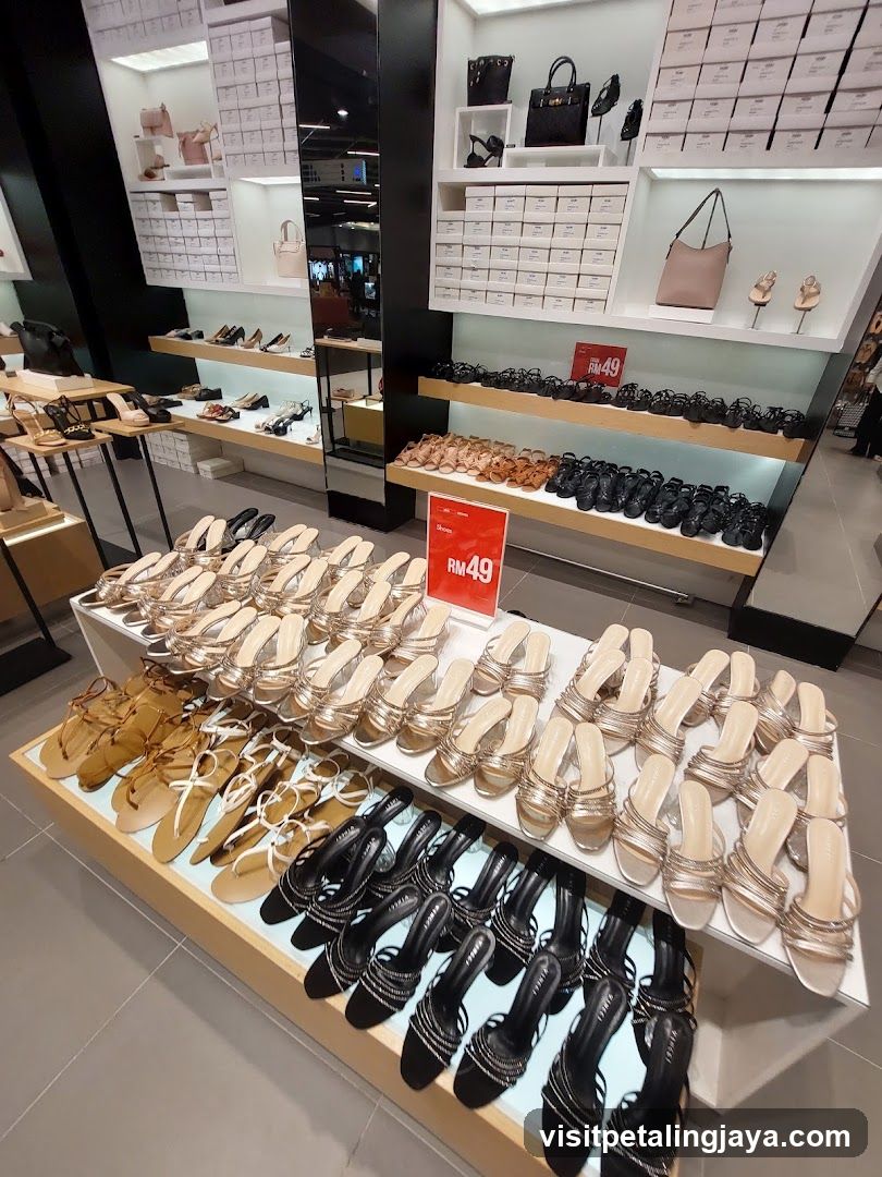 Shoe Display in Retail Store
