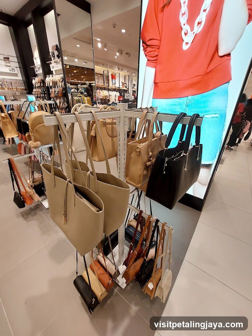 Handbag Display in Retail Store