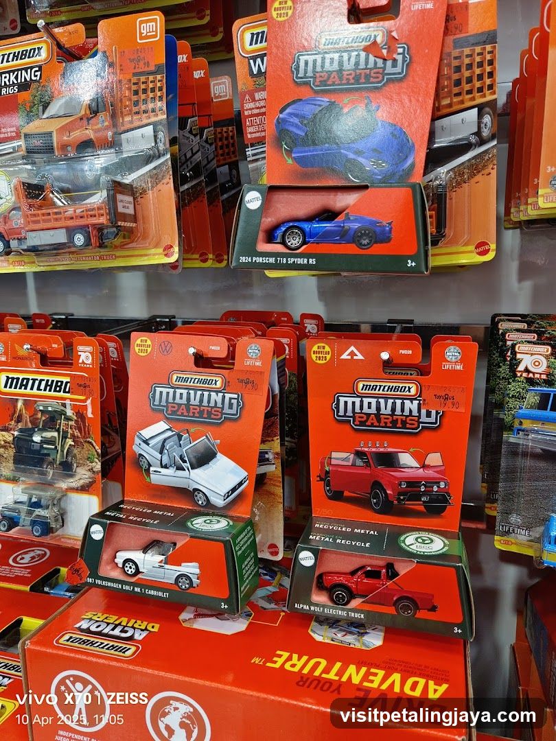 Matchbox Moving Parts Toy Display