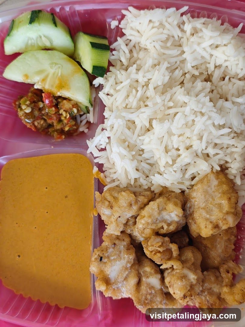 Fried Chicken and Rice Meal