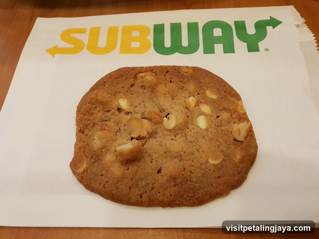 Subway Cookie on Paper