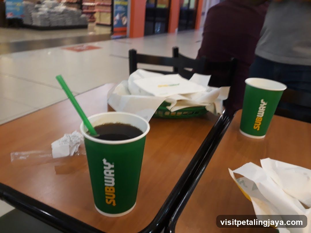 Subway Meal at Food Court