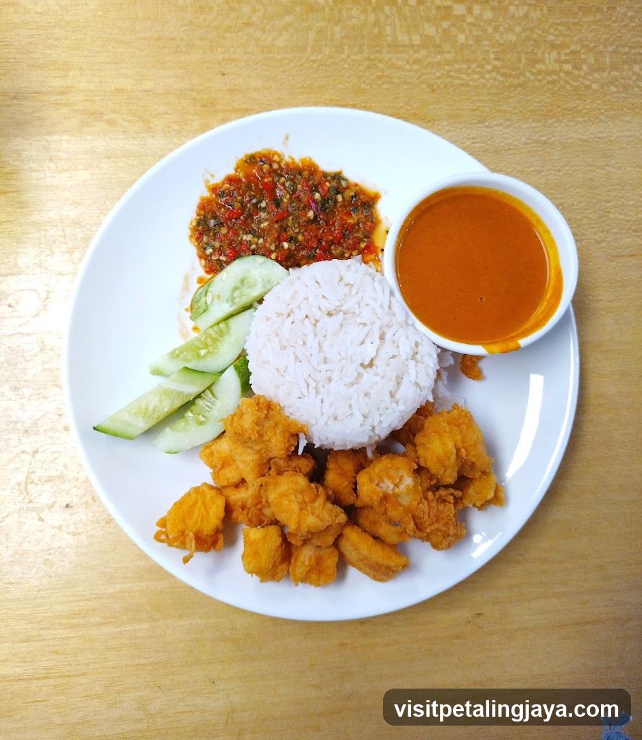 Fried Chicken Rice Plate