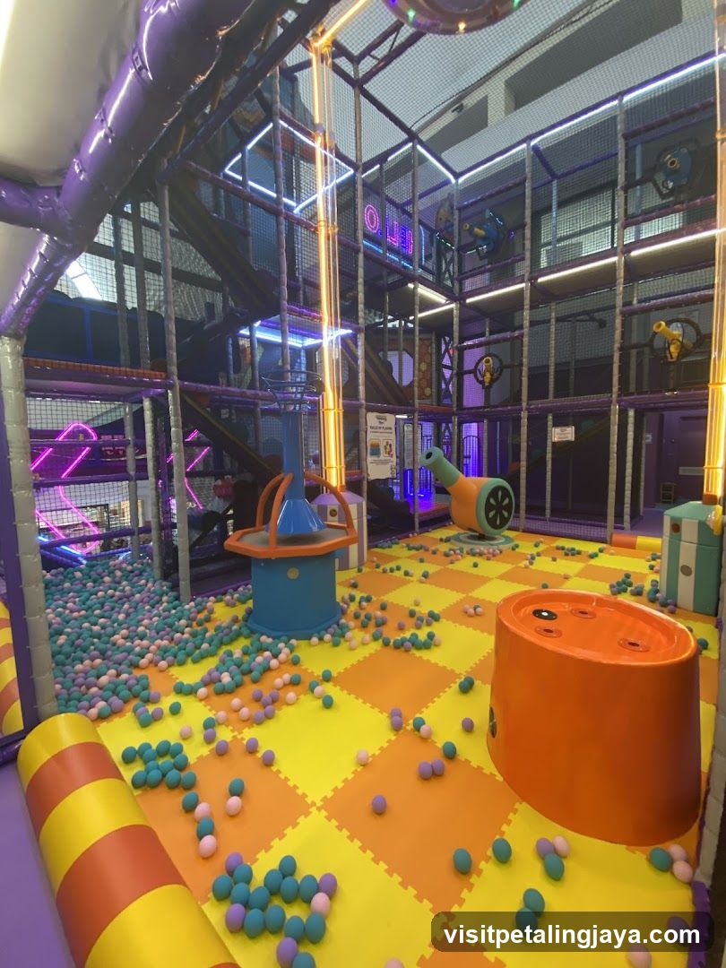 Indoor Play Area with Ball Pit and Obstacles