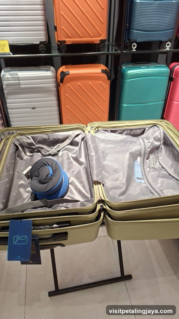 Suitcase Display in Store
