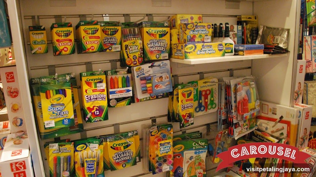 Children's Art Supplies Display