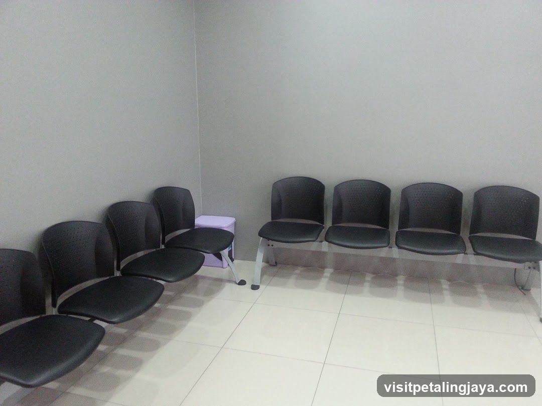Waiting Area with Black Chairs