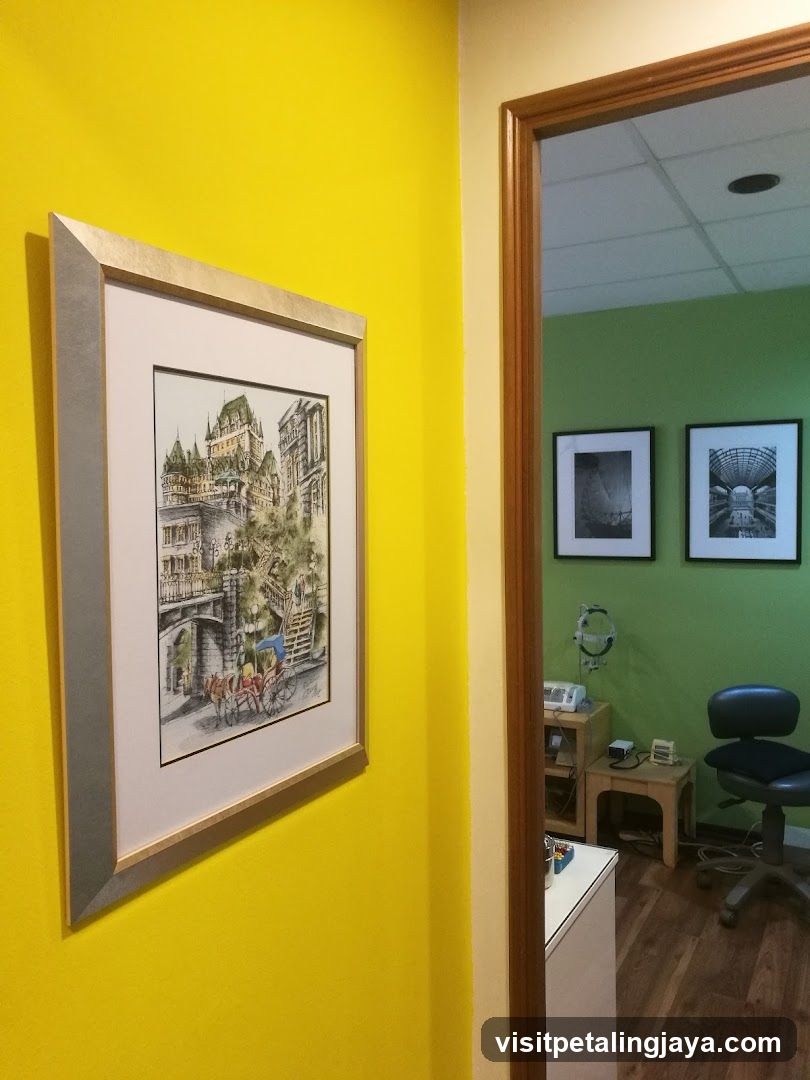 Interior Hallway with Artwork and Office View