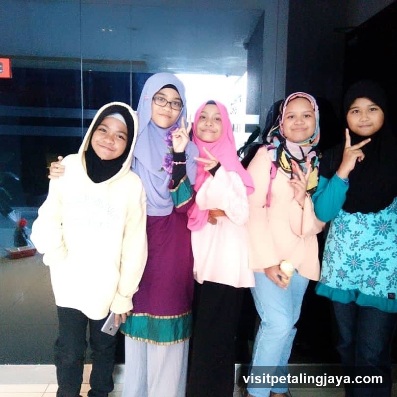 Group of girls posing indoors