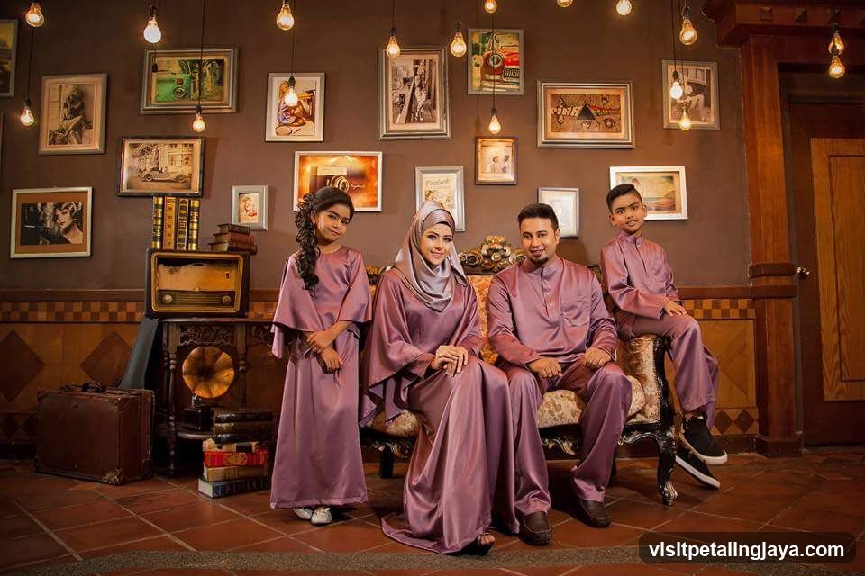 Family Portrait in Vintage Interior