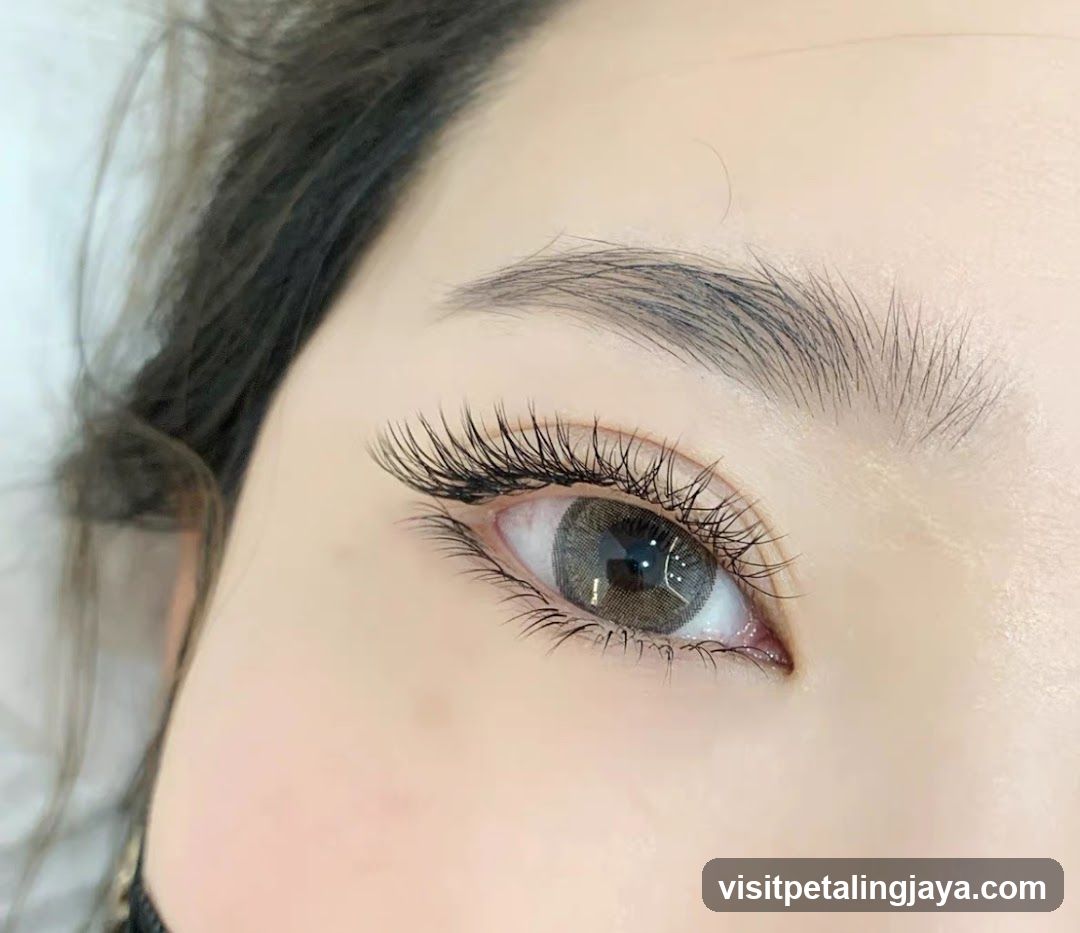 Close-up of a woman's eye with makeup