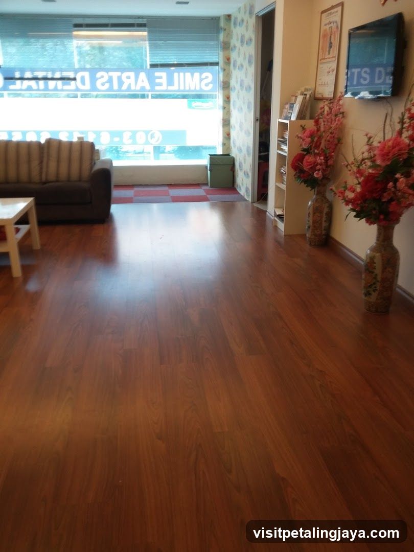 Interior of a dental office waiting area