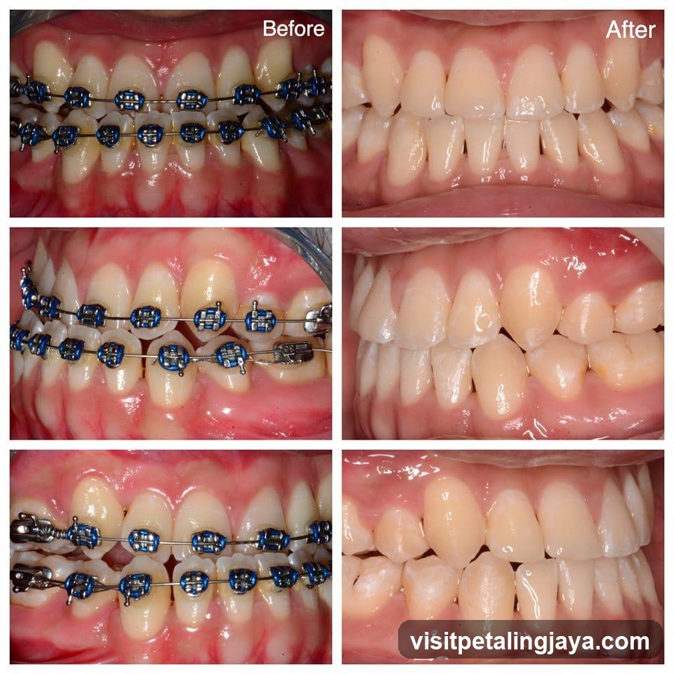 Dental Orthodontics Before and After Treatment