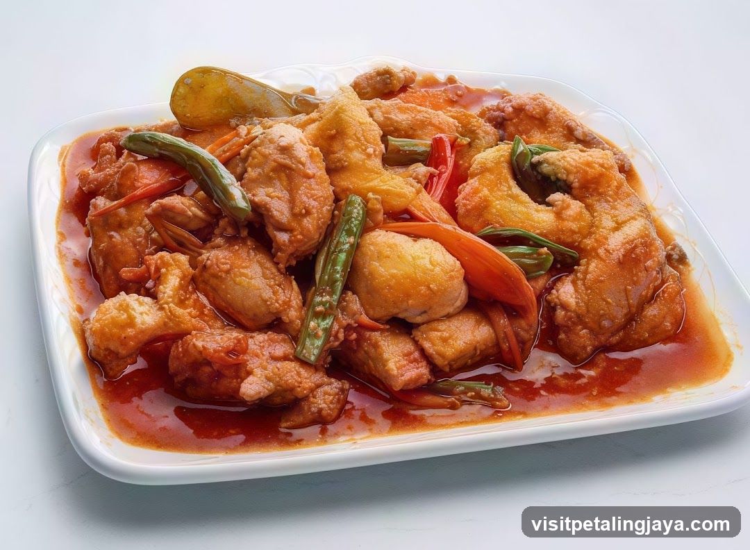 Fried Fish with Vegetables in Red Sauce
