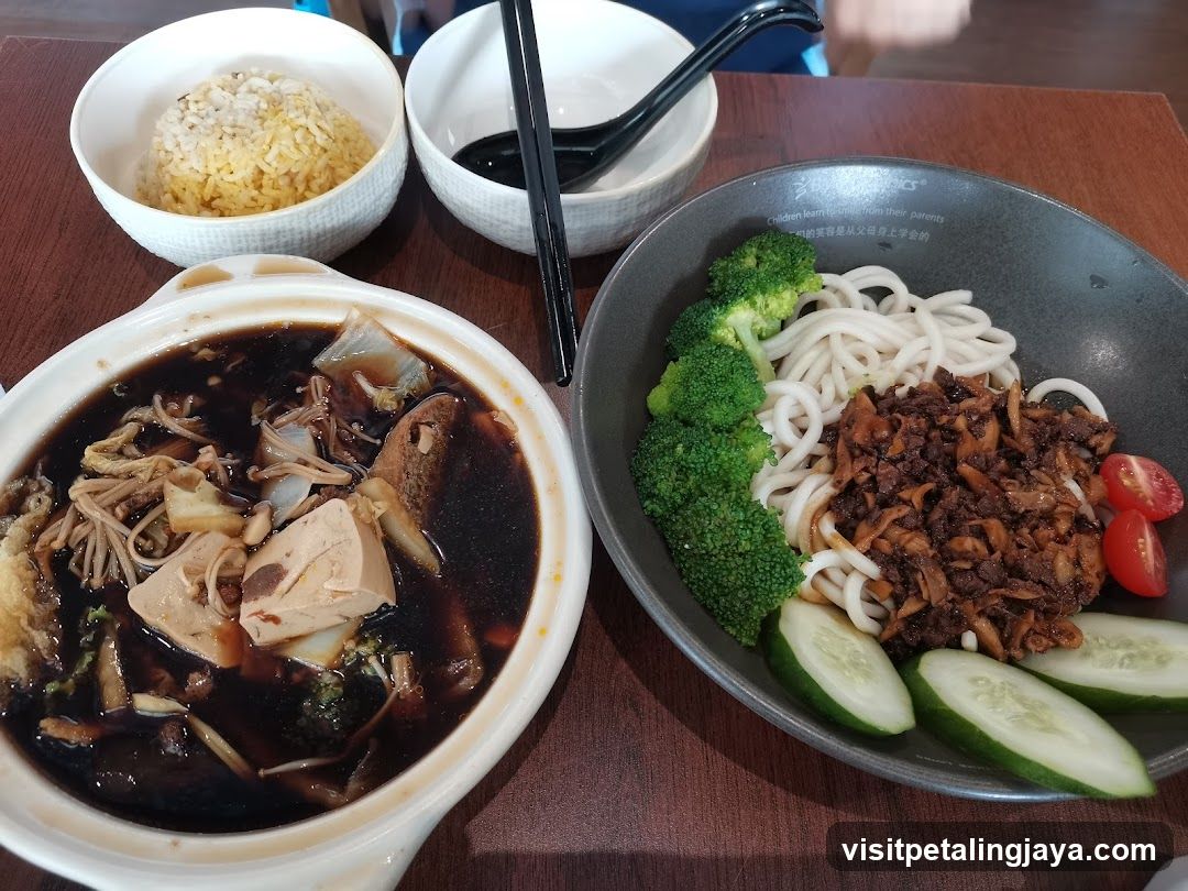 Meal with Udon and Soup