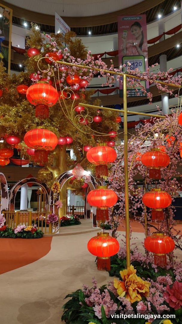 Festival Decoration with Lanterns and Flowers