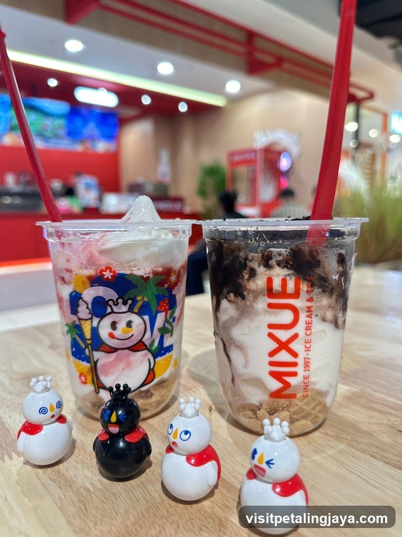 MIXUE Dessert Drinks with Mini Figurines