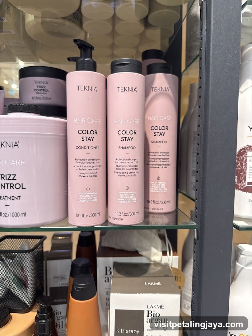 Teknia Hair Care Products Display