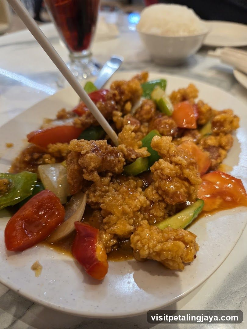 Crispy Chicken with Peppers and Onions