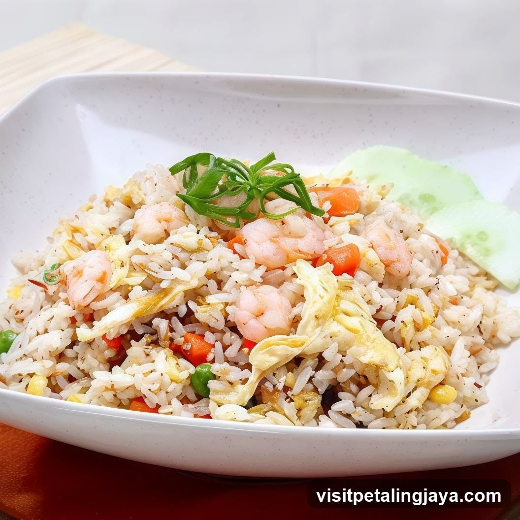 Shrimp Fried Rice with Garnish