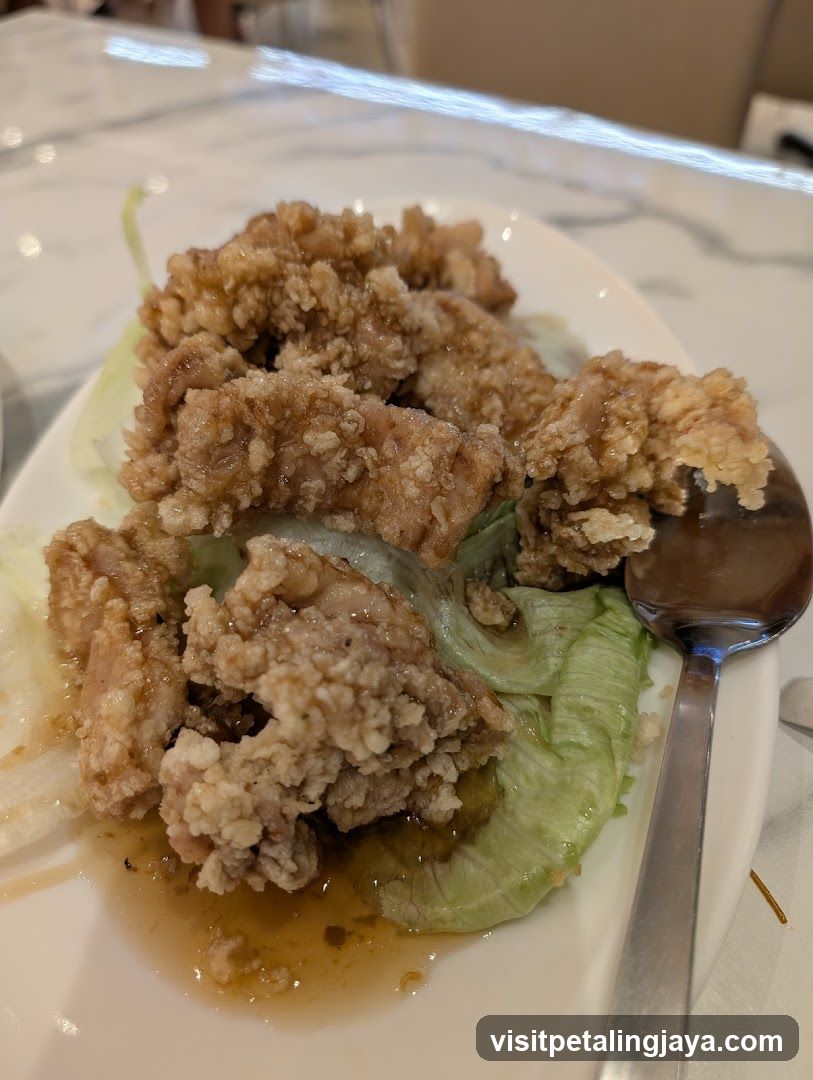 Fried Chicken with Lettuce
