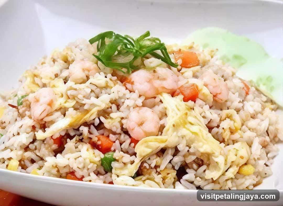 Shrimp Fried Rice with Garnish