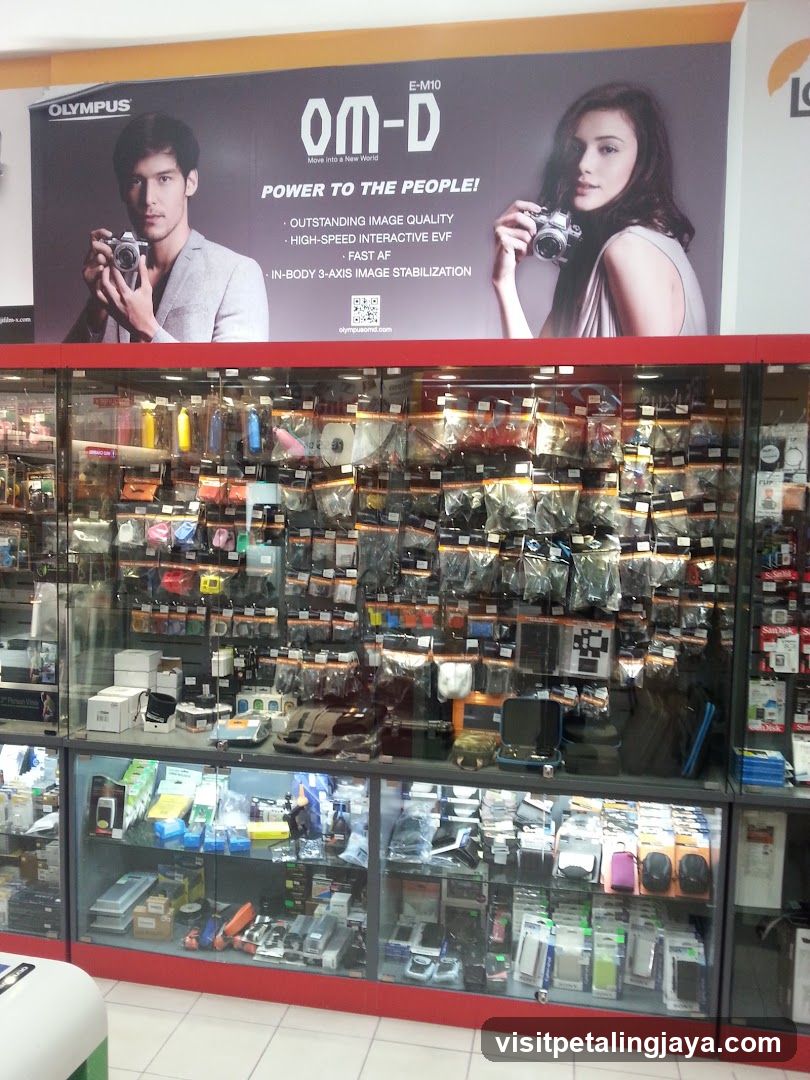 Olympus Camera Store Interior Display