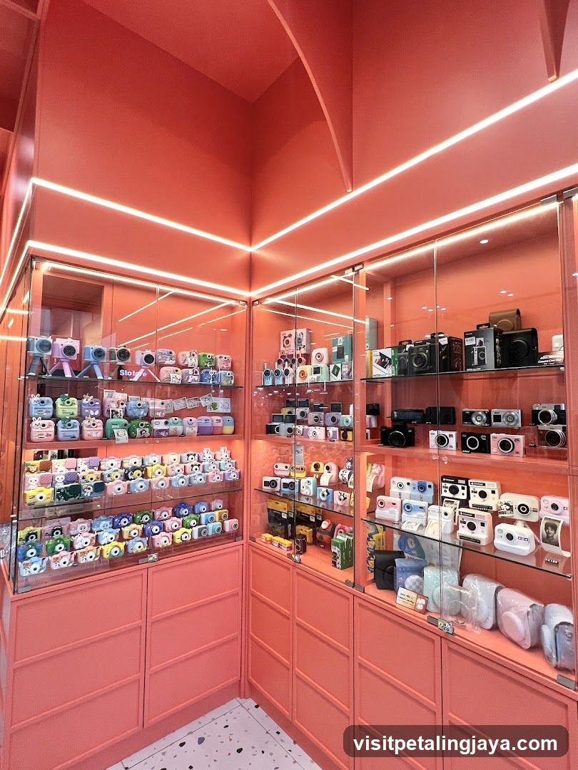 Pink Camera Display Interior
