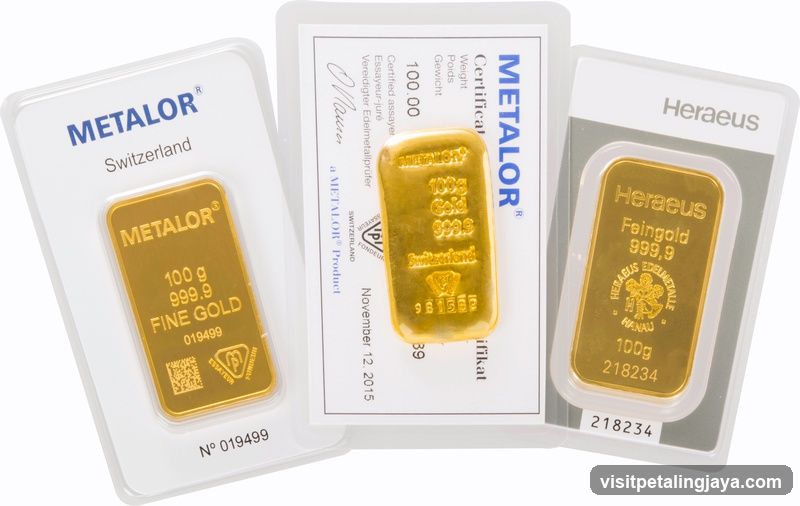 Gold Bars Packaging Display
