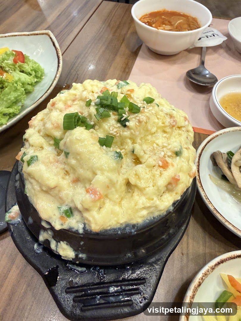 Stewed Egg Dish with Side Dishes
